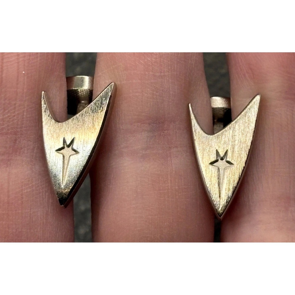 Star Trek Discovery Command Insignia Modernist Cufflinks Silver Tone